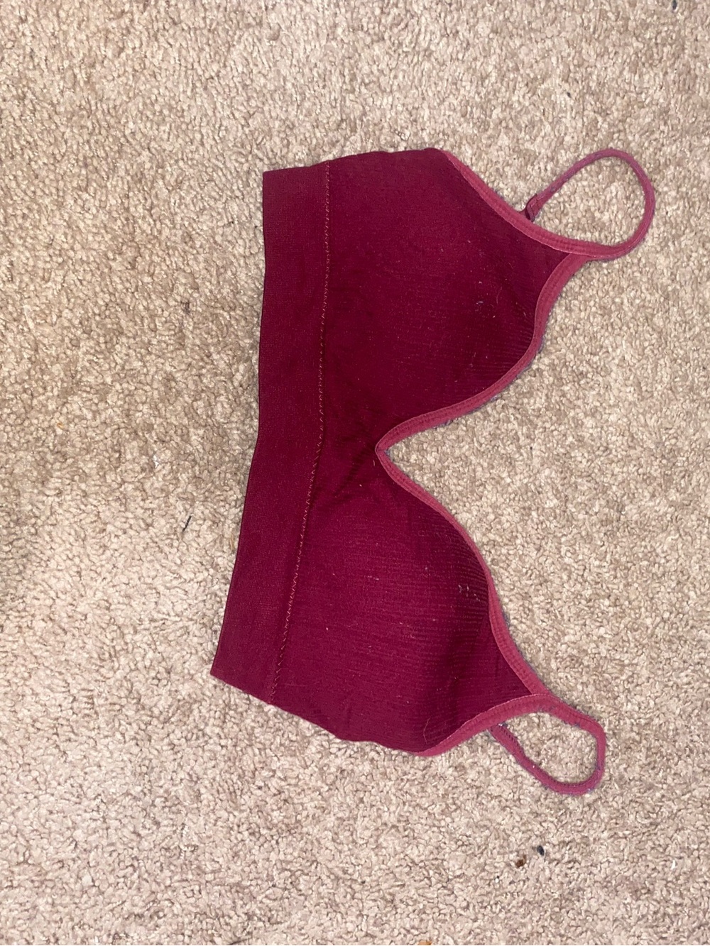 Lucky Brand Seamless Wire-Free Bra in Wine